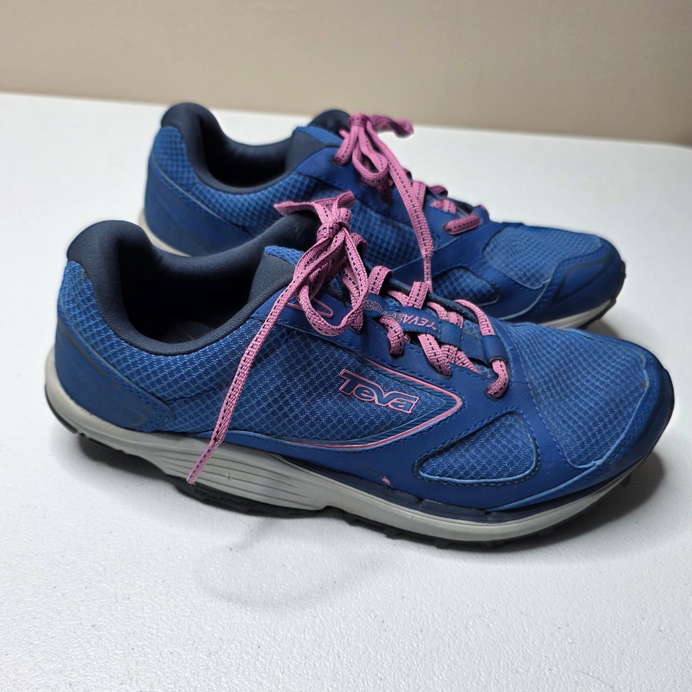 Teva‎ TevaSphere Speed Trail Running Shoes Womens 7.5 Blue Pink Athletic 1003965